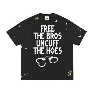 Free the Bros© “Uncuff the Hoes V2" Paint Splatter Tee