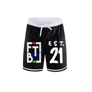 Free the Bros© Stripe Trim Basketball Shorts